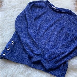 Zara Girls Lace Up Side Sweatshirt